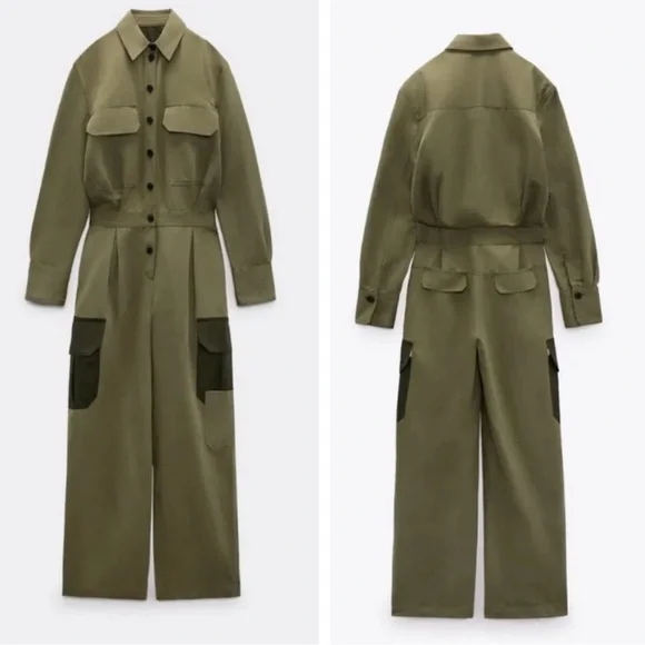 Zara Patchwork Jumpsuit.Limited Edition. New With Tags. - Picture 8 of 11